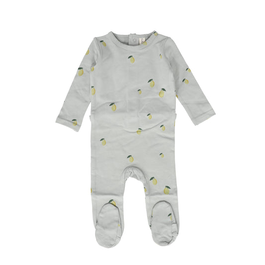 LILETTE MINT/LEMON PRINTED FRUIT FOOTIE