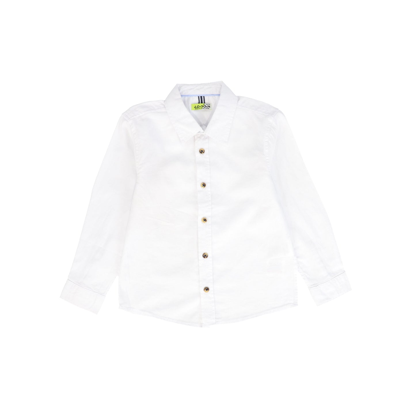 LOSAN ZIPPY WHITE COLLAR SHIRT