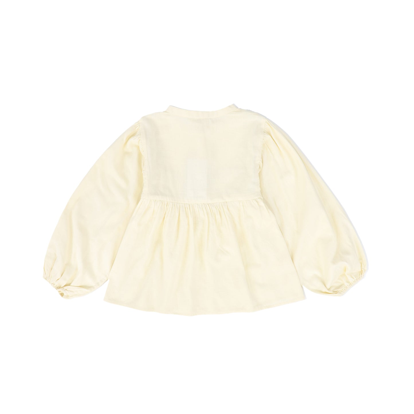 LOUIS LOUISE CREAM /BLACK TRIM BLOUSE