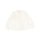 LOUIS LOUISE OFF WHITE LACE TRIM BLOUSE