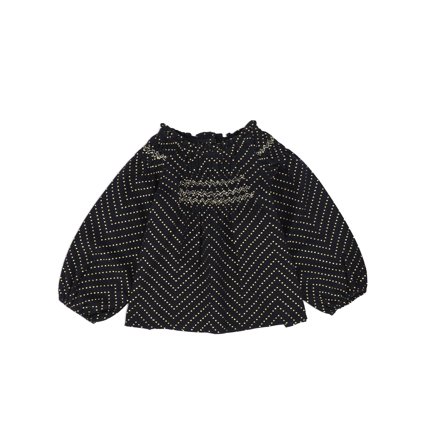 LOUIS LOUISE BLACK/GOLD DOTTED TOP [FINAL SALE]