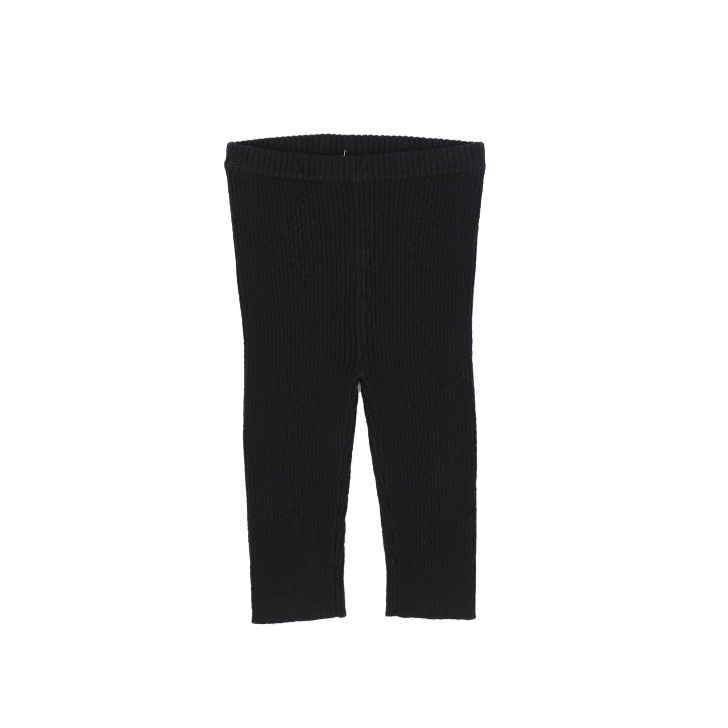 LOUIS LOUISE BLACK RIBBED KNIT LEGGING