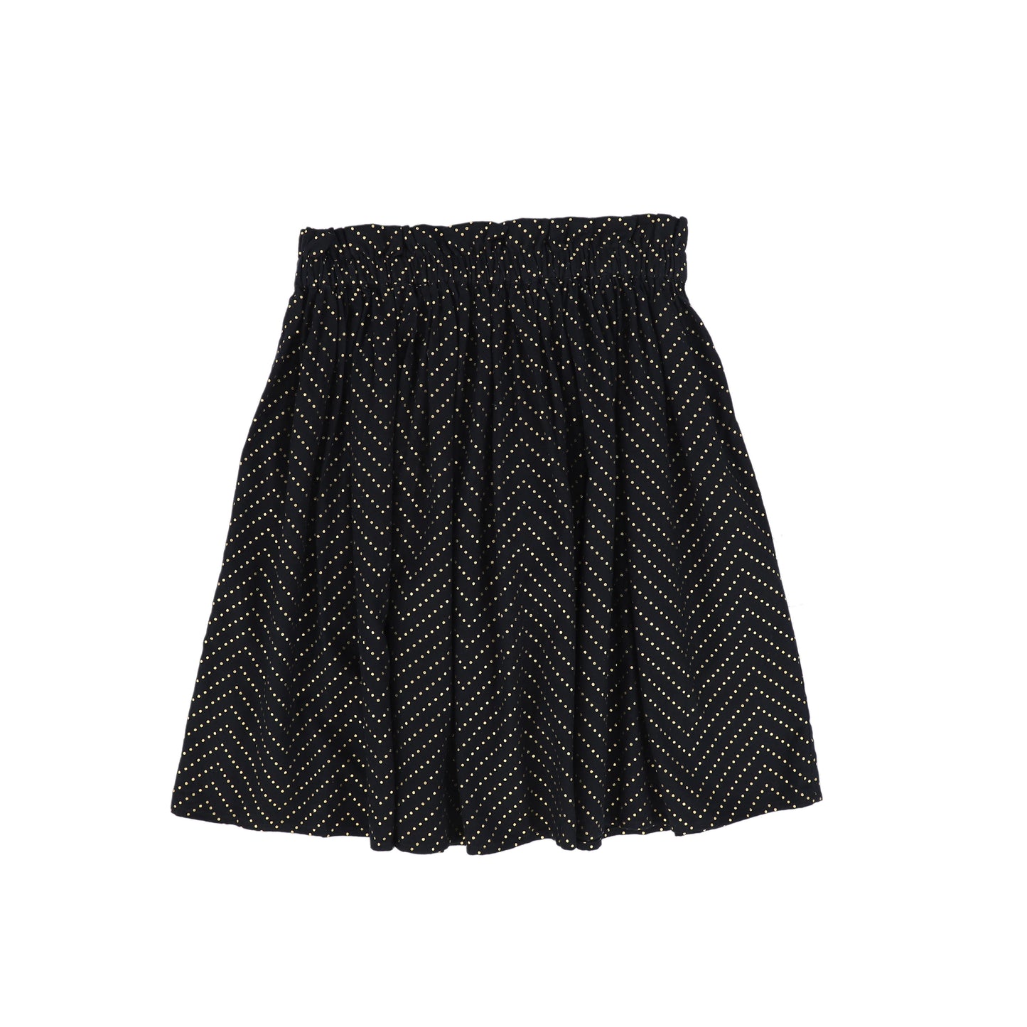 LOUIS LOUISE BLACK/GOLD DOTTED SKIRT