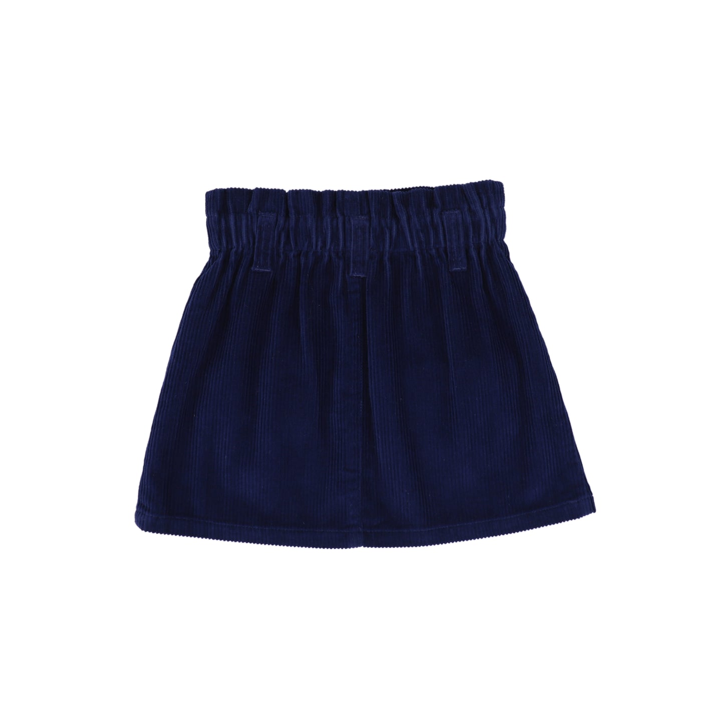 LOUIS LOUISE BLUE CORDUROY HEART POCKET SKIRT