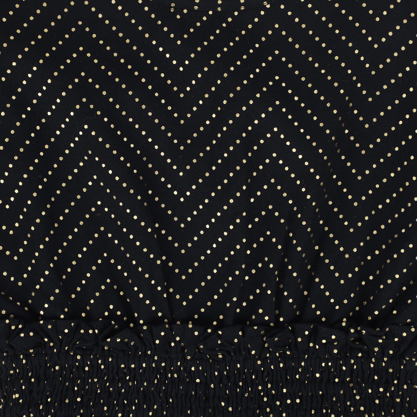 LOUIS LOUISE BLACK/GOLD DOTTED DRESS