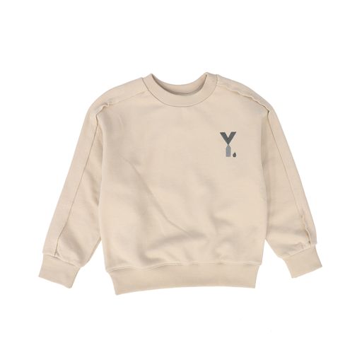 YELL OH BIEGE EMBROIDERED SWEATSHIRT [Final Sale]