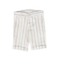 MANUELL & FRANK WHITE TAUPE STRIPED SHORTS [FINAL SALE]