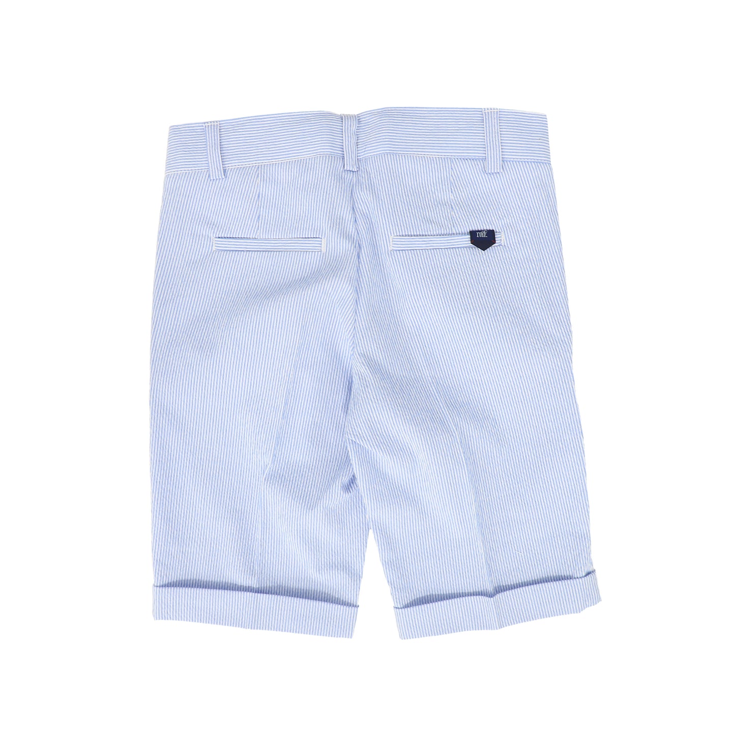 MANUELL & FRANK PALE BLUE PIN STRIPED SHORTS [FINAL SALE]