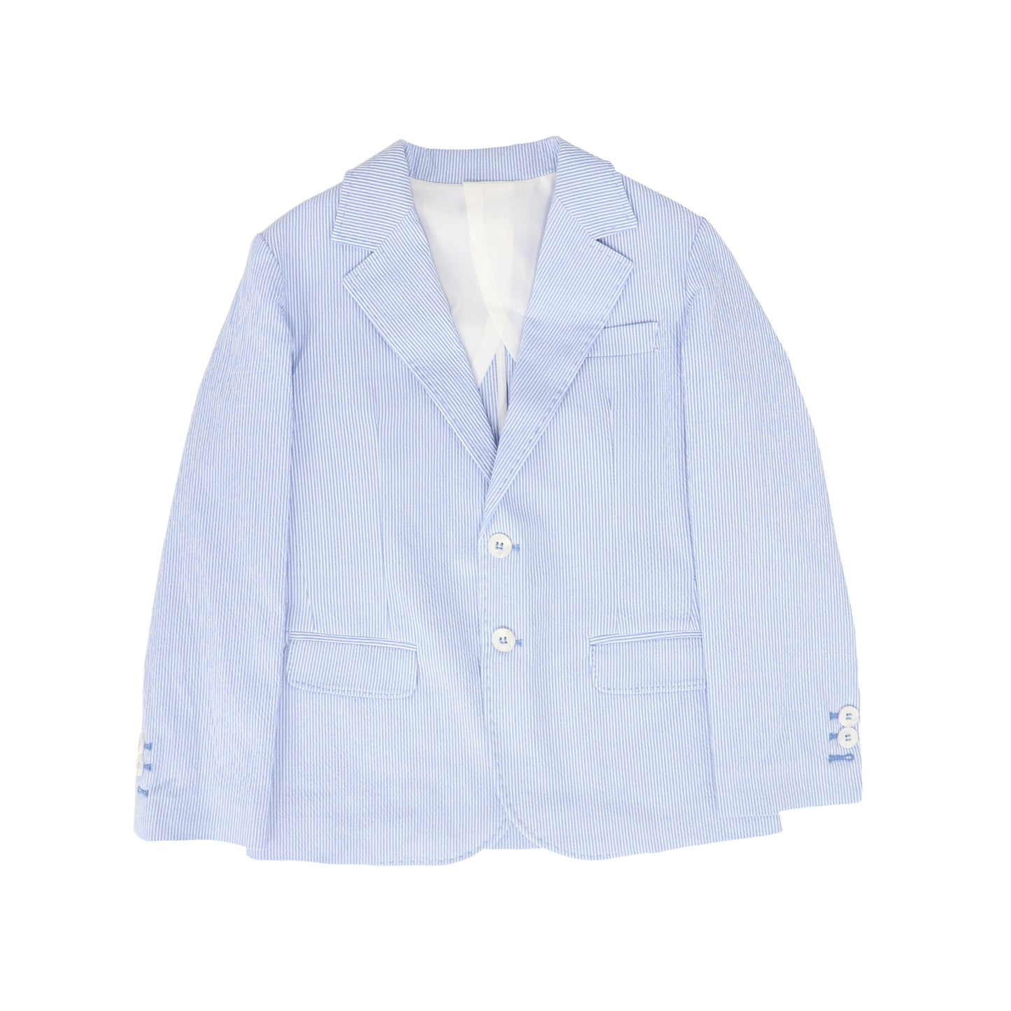 MANUELL & FRANK PALE BLUE PIN STRIPED BLAZER [FINAL SALE]