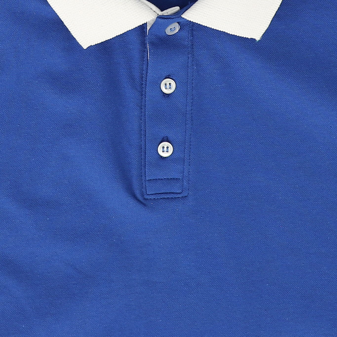 MANUELL & FRANK BLUE WITH WHITE TRIM POLO [FINAL SALE]