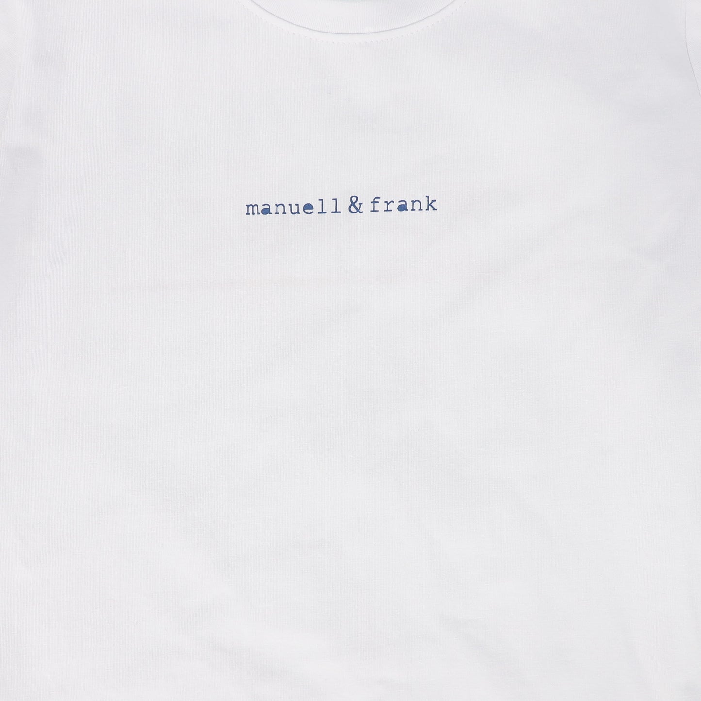 MANUELL & FRANK WHITE LOGO TEE [FINAL SALE]