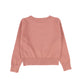 BACE COLLECTION MAUVE LOGO EMBROIDERED CREWNECK SWEATER