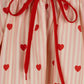 PHIL AND PHOEBE STRIPE HEART PRINTED SKIRT