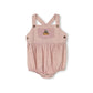 PHIL AND PHOEBE PINK TEDDY BEAR PATCH ROMPER