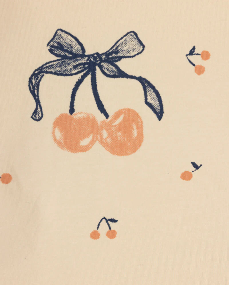 CABANA PEACH CHERRY PRINTED T-SHIRT