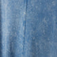 VIBE LIGHT BLUE MINERAL WASH A-LINE MAXI SKIRT [FINAL SALE]