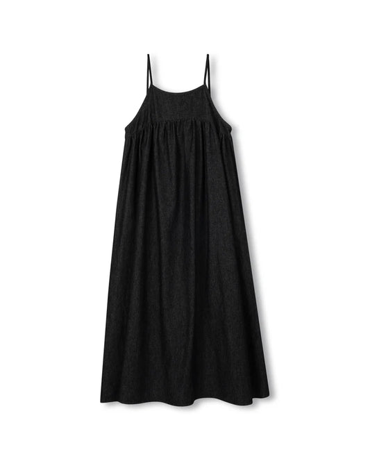 VIBE BLACK DENIM CHAMBRAY HIGH CUT JUMPER