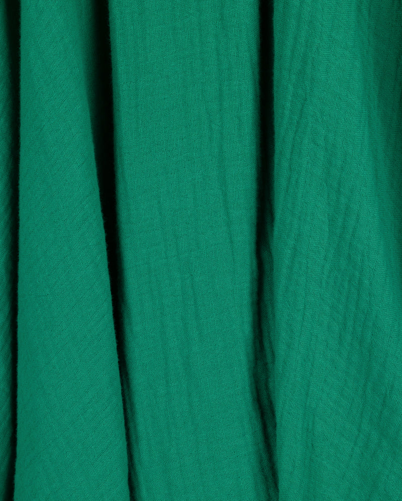 VIBE GREEN GAUZE MIDI SKIRT