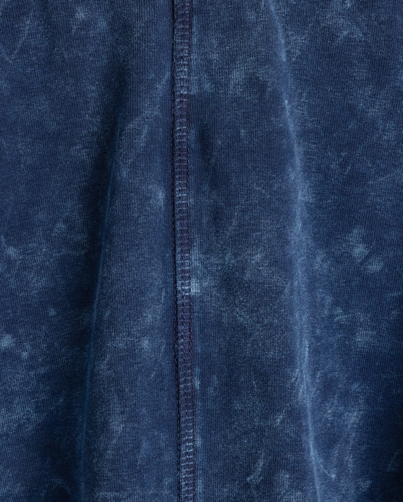 CABANA MID BLUE MINERAL WASH A-LINE SKIRT