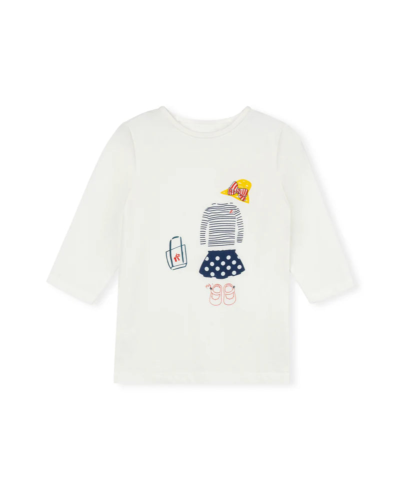 PHIL AND PHOEBE WHITE SKETCHED T-SHIRT