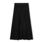 VIBE BLACK PANEL MIDI SKIRT