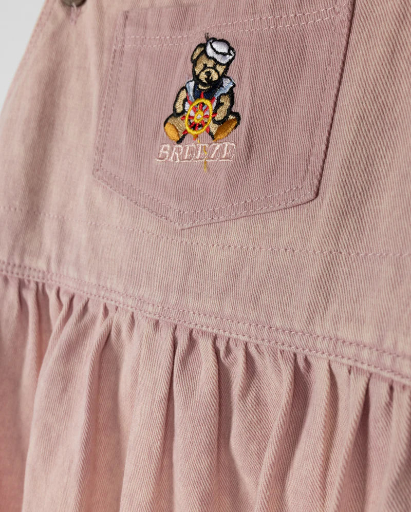 PHIL AND PHOEBE PINK TEDDY BEAR PATCH ROMPER