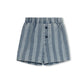 PHIL AND PHOEBE DENIM WIDE STRIPE SHORTS