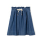 PHIL AND PHOEBE DENIM FLAKE CHAMBRAY DRAWSTRING SKIRT