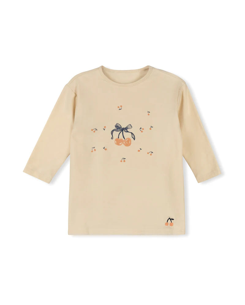 CABANA PEACH CHERRY PRINTED T-SHIRT