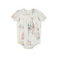 ONE CHILD IVORY PASTEL FLORAL ROMPER