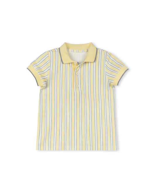 PHIL AND PHOEBE YELLOW STRIPE POLO