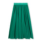VIBE GREEN GAUZE MIDI SKIRT