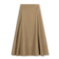 VIBE TAN DENIM STITCH MAXI SKIRT [FINAL SALE]