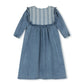 PHIL AND PHOEBE DENIM WIDE STRIPE BIB DRESS