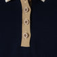 DUKE + PORT NAVY STRIPED TRIM PIQUE POLO [FINAL SALE]