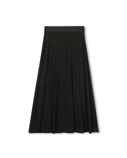 VIBE BLACK A-LINE MAXI SKIRT
