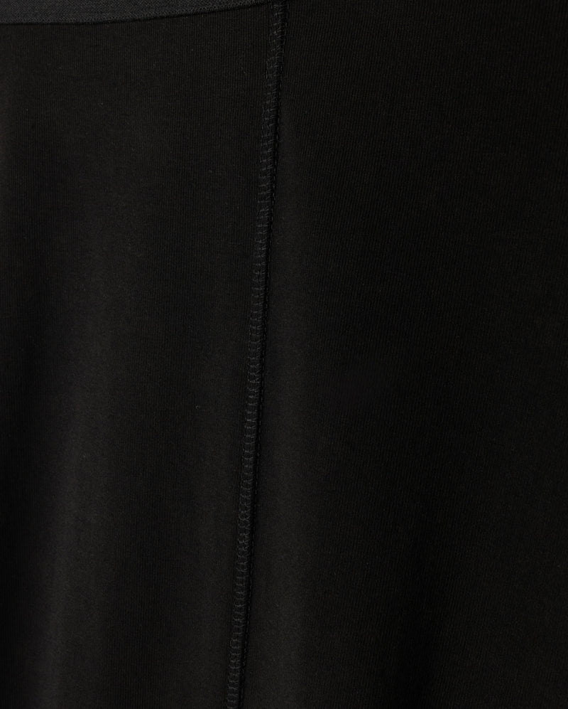 VIBE BLACK PANEL MIDI SKIRT