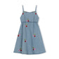 PHIL AND PHOEBE DENIM COLORED CHERRY PRINT JUMPER [FINAL SALE]