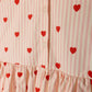 PHIL AND PHOEBE STRIPE HEART PRINTED DRESS