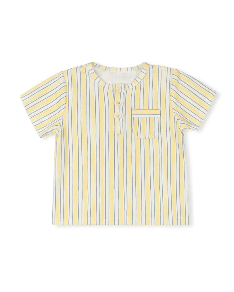PHIL AND PHOEBE YELLOW STRIPED T-SHIRT