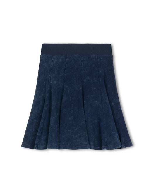 CABANA MID BLUE MINERAL WASH PANEL SKIRT