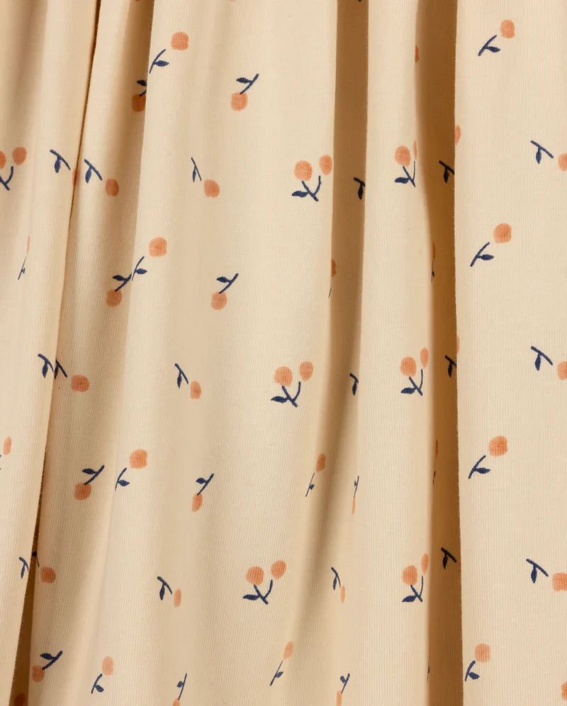 CABANA PEACH CHERRY PRINTED T-SHIRT SKIRT