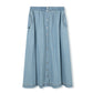 VIBE LIGHT BLUE DENIM CHAMBRAY POCKET MAXI SKIRT [FINAL SALE]