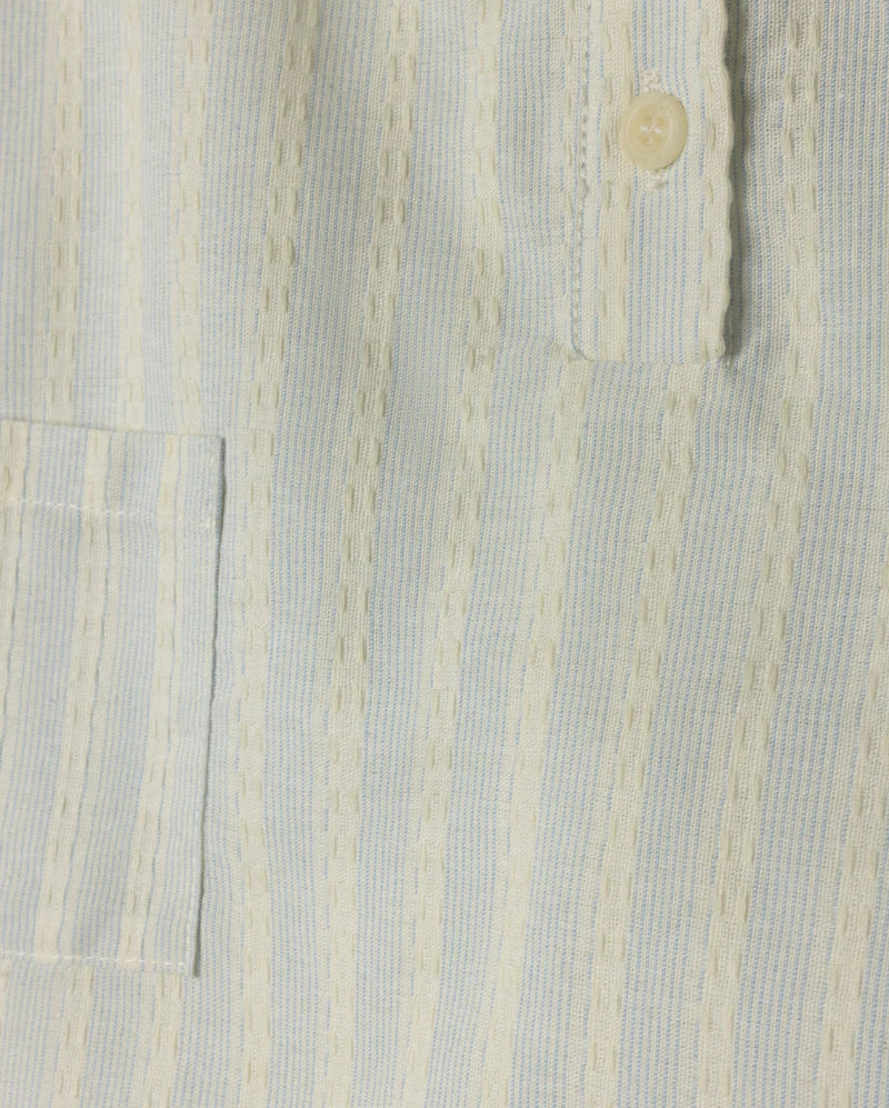 ONE CHILD BLUE/YELLOW STRIPE SHORT SET