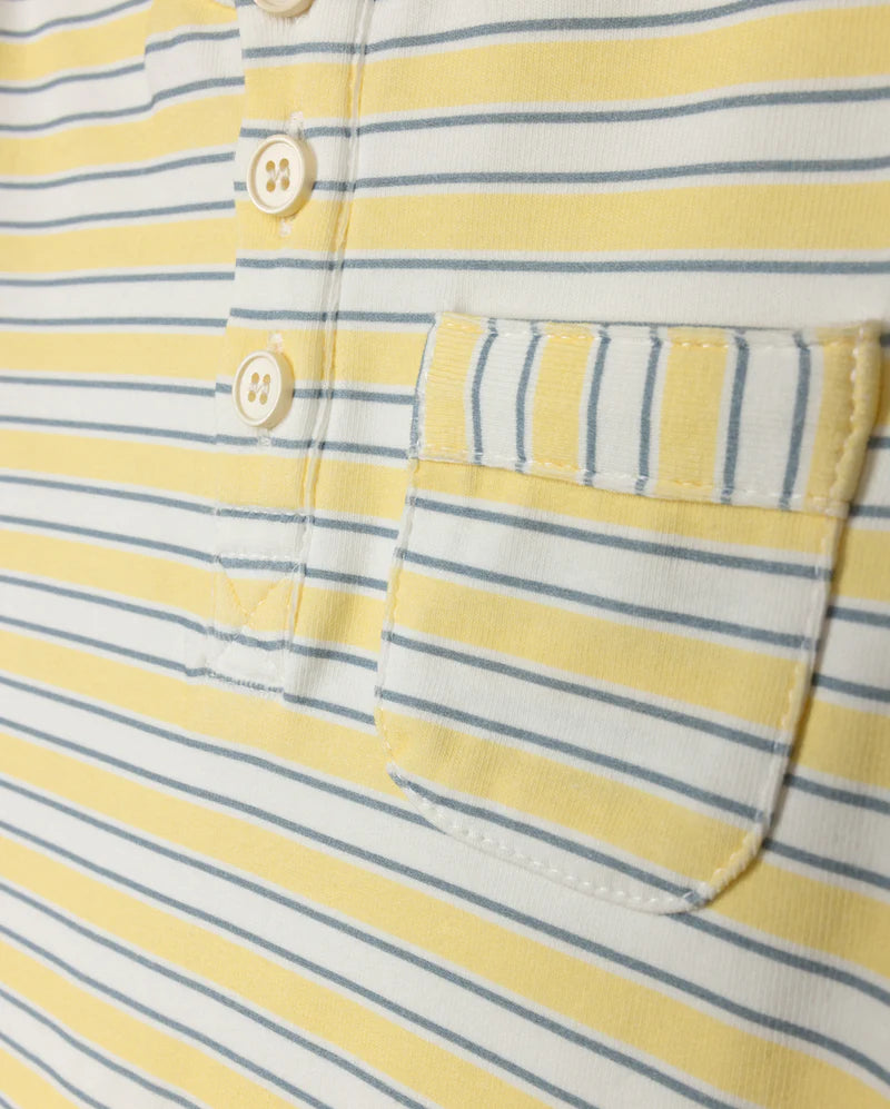 PHIL AND PHOEBE YELLOW STRIPE BLOOMER SET