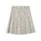 ONE CHILD  MINT/PINK FLORAL PLEAT SKIRT