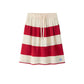 COCO BLANC RED WIDE STRIPE SKIRT