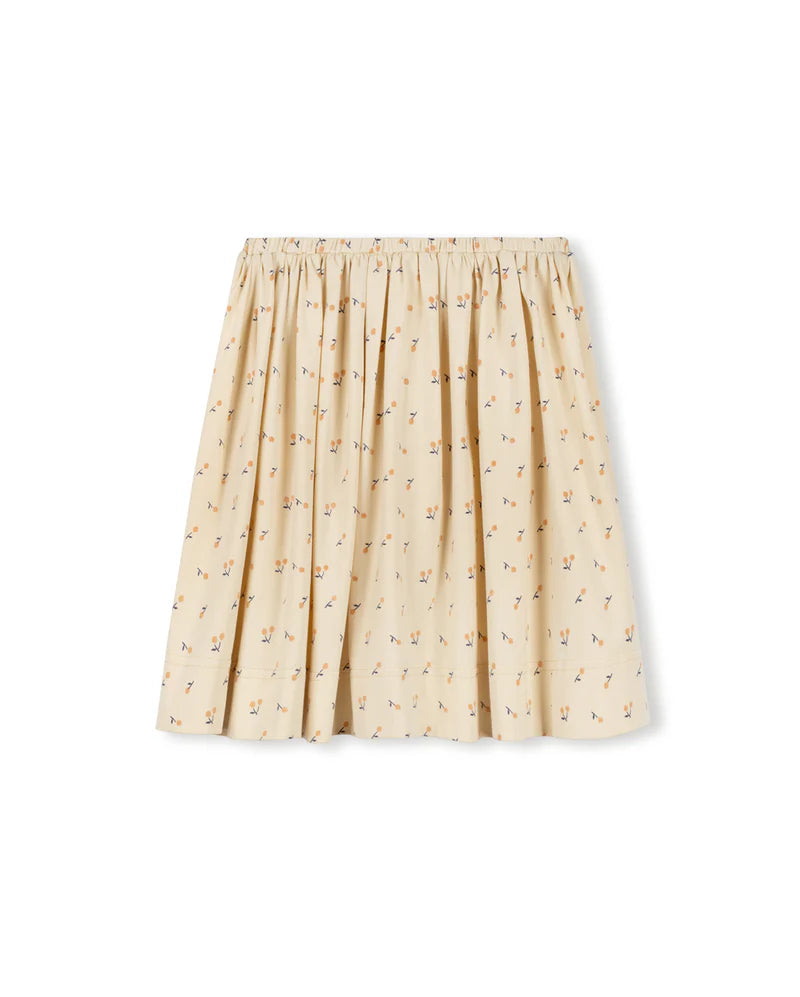 CABANA PEACH CHERRY PRINTED T-SHIRT SKIRT