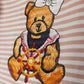 PHIL AND PHOEBE PINK TEDDY BEAR STRIPED T-SHIRT SET