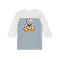 PHIL AND PHOEBE BLUE TEDDY BEAR HALF STRIPE T-SHIRT